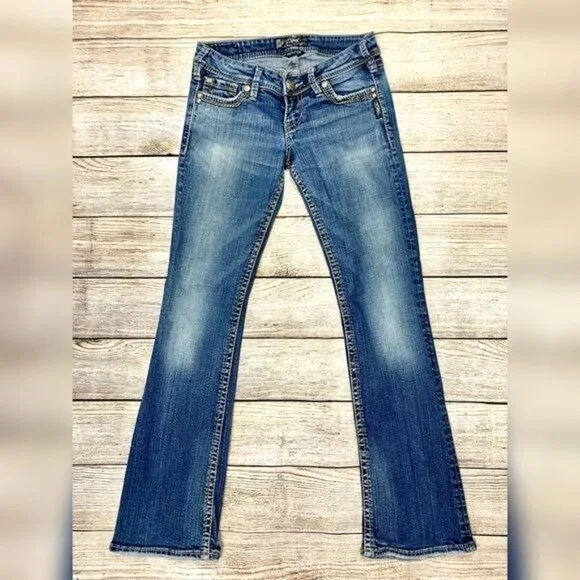 Silver Jeans Blue Pioneer Boot Cut Jeans Size 26 - Picture 7 of 8